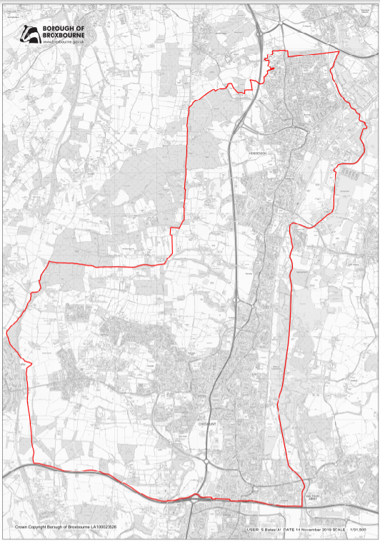 Borough overview outlined plan