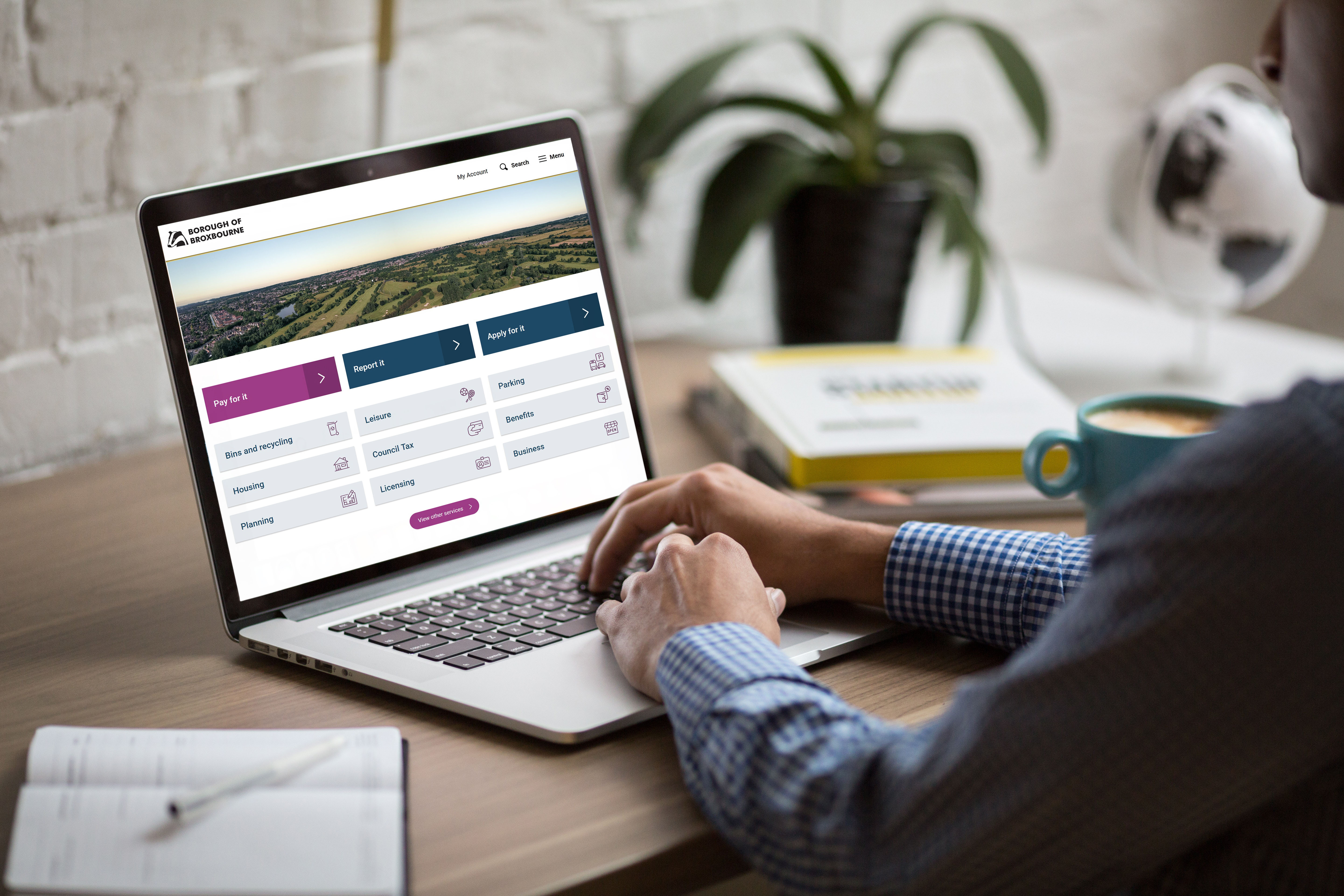 New Council website homepage